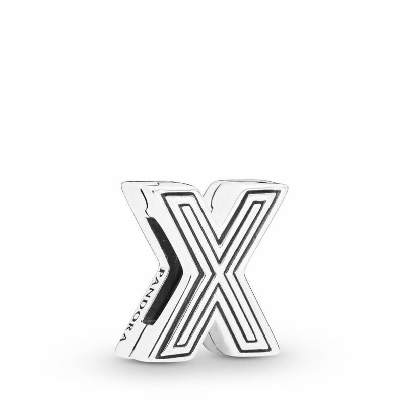 Pandora Australia Reflexions™ Letter X Clip Charm - Sterling Silver | LQKWRS920